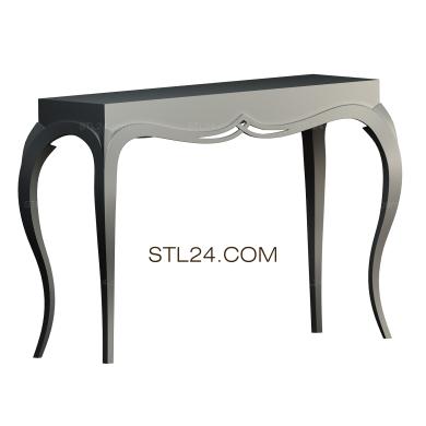 Консольные столы (KN_0199) 3D модель для ЧПУ станка